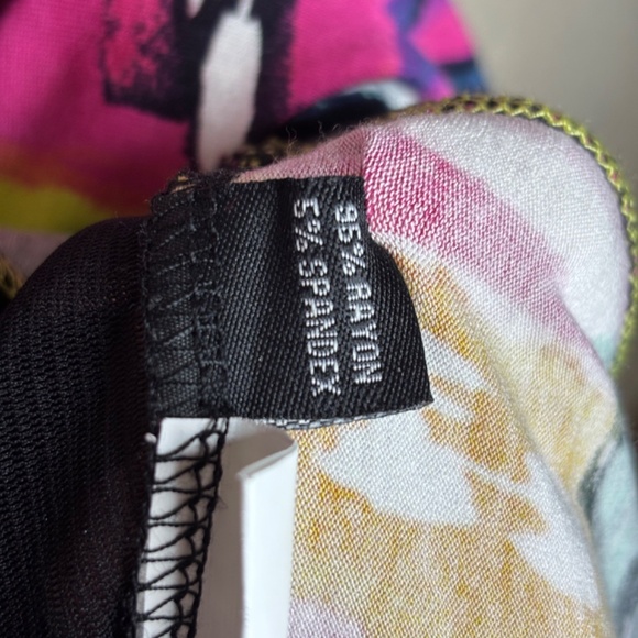 Lynn Ritchie Silver Multi-Color Contemporary Abstract Tunic Top Women's Size L - Picture 14 of 14